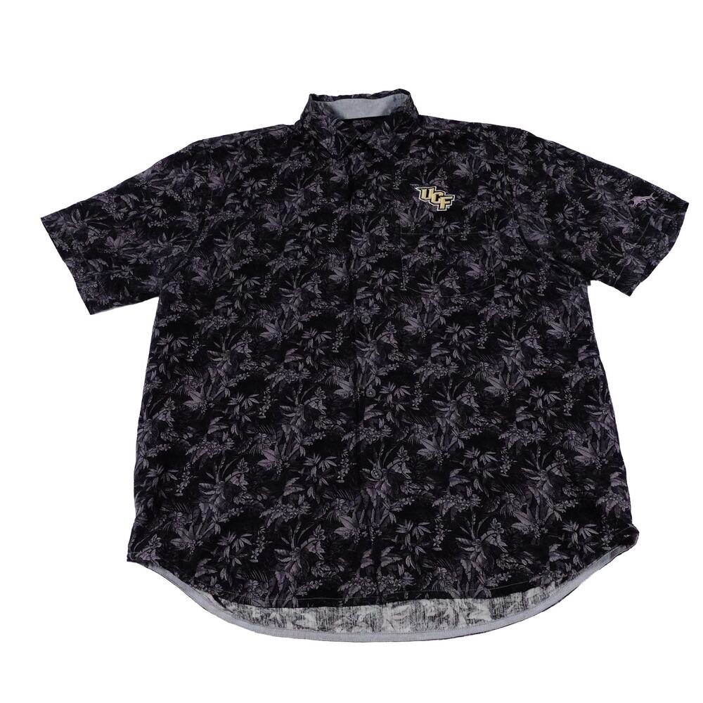 UCF Tommy Bahama Floral Hawaiian Button Up University Central Florida Medium - Picture 2 of 9